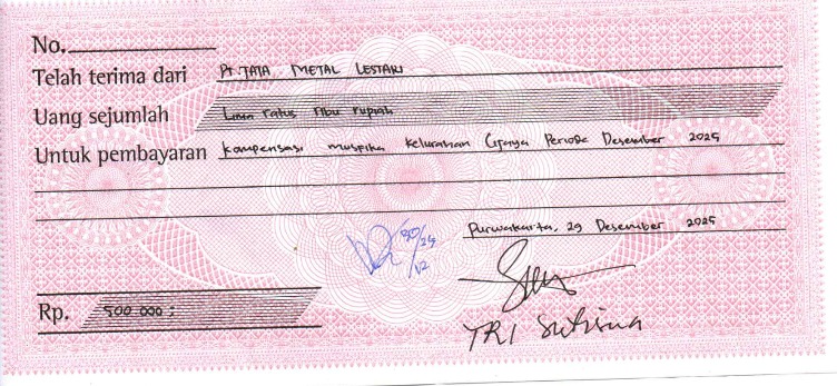 TML - Pemberian bantuan ATK kepada MUSFIKA Campaka  Periode Desember 2025